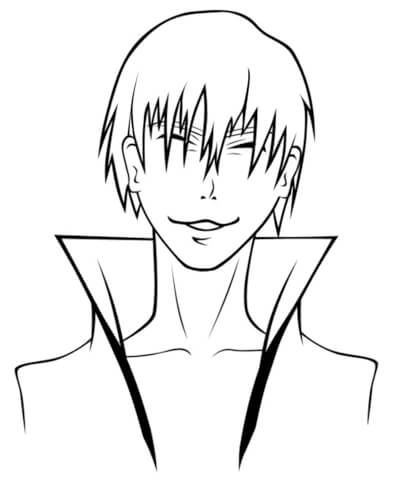 Gin Ichimaru Coloring Page